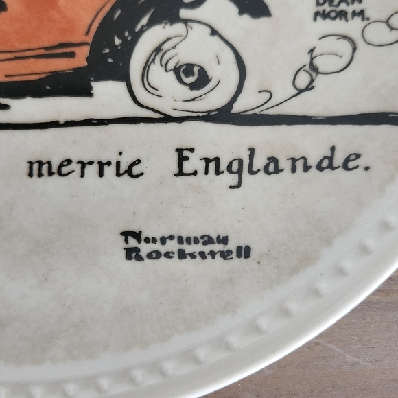 🎨Norman Rockwell Collector Plate, Walking Through Merrie Englande w/ PAPERWORK! - Picture 6 of 16